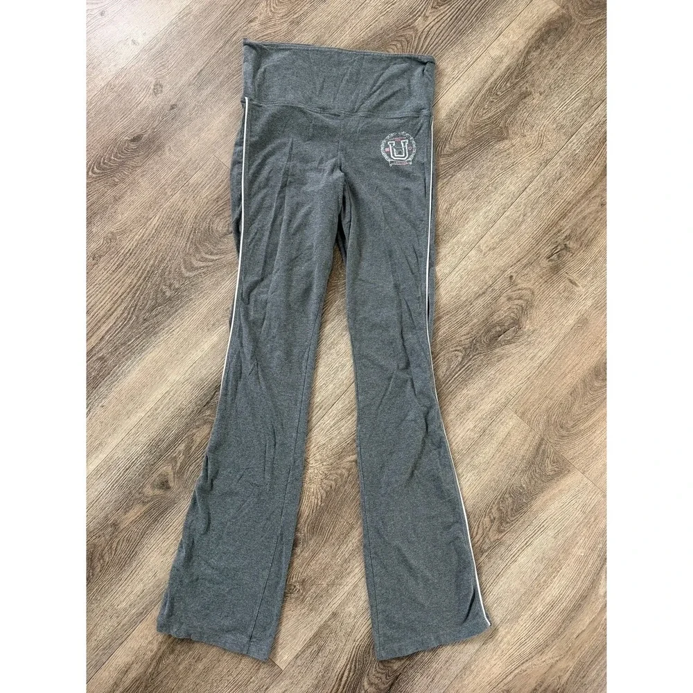 Vintage VS PINK Wide Leg Fold Over Leggings Y2K Gray Deadstock - Picture 7 of 7